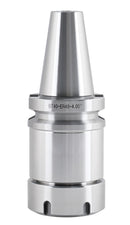 Bt40 V-Flange Collet Chuck for Er40 Collets, Draw Bar Thread M16x2, 8000 RPM, with A Projection Length 4'', 1608-0040