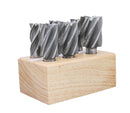 6 Pc Multi Flute Bridgeport H.S.S. End Mills Set, 3/4'' Shank, 4 and 6 Flute, Cutting Dia from 3/4'' to 1-1/2'', 1822-0206