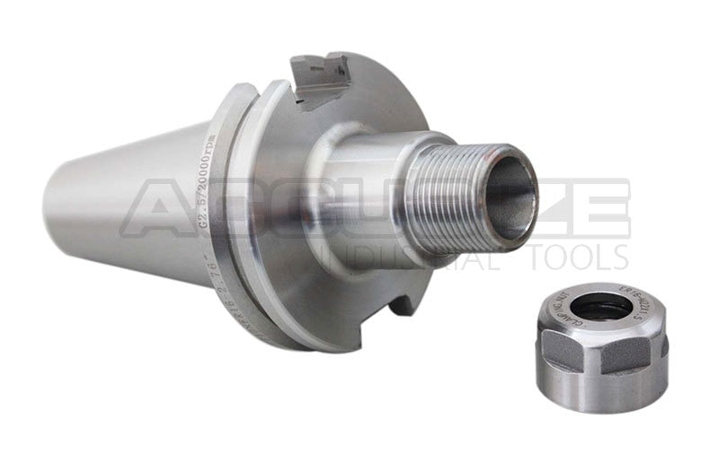 2001-0005x10, 10 Pcs Premium CAT40-ER16 V-Flange Collet Chucks, Proj. Length 2.76" Balanced to 20,000 RPM at G2.5