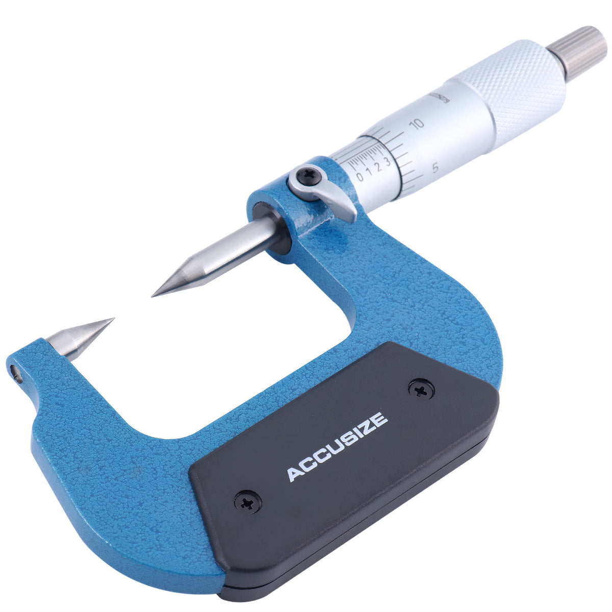 Accusize 0-1 in Point Micrometer 0.0001 in Grad, Carbide Tip