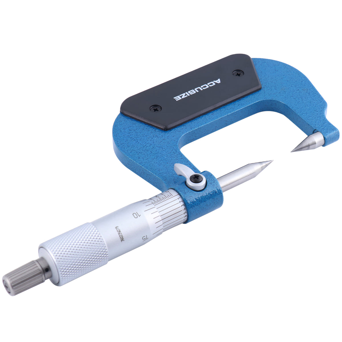 Accusize 0-1 in Point Micrometer 0.0001 in Grad, Carbide Tip