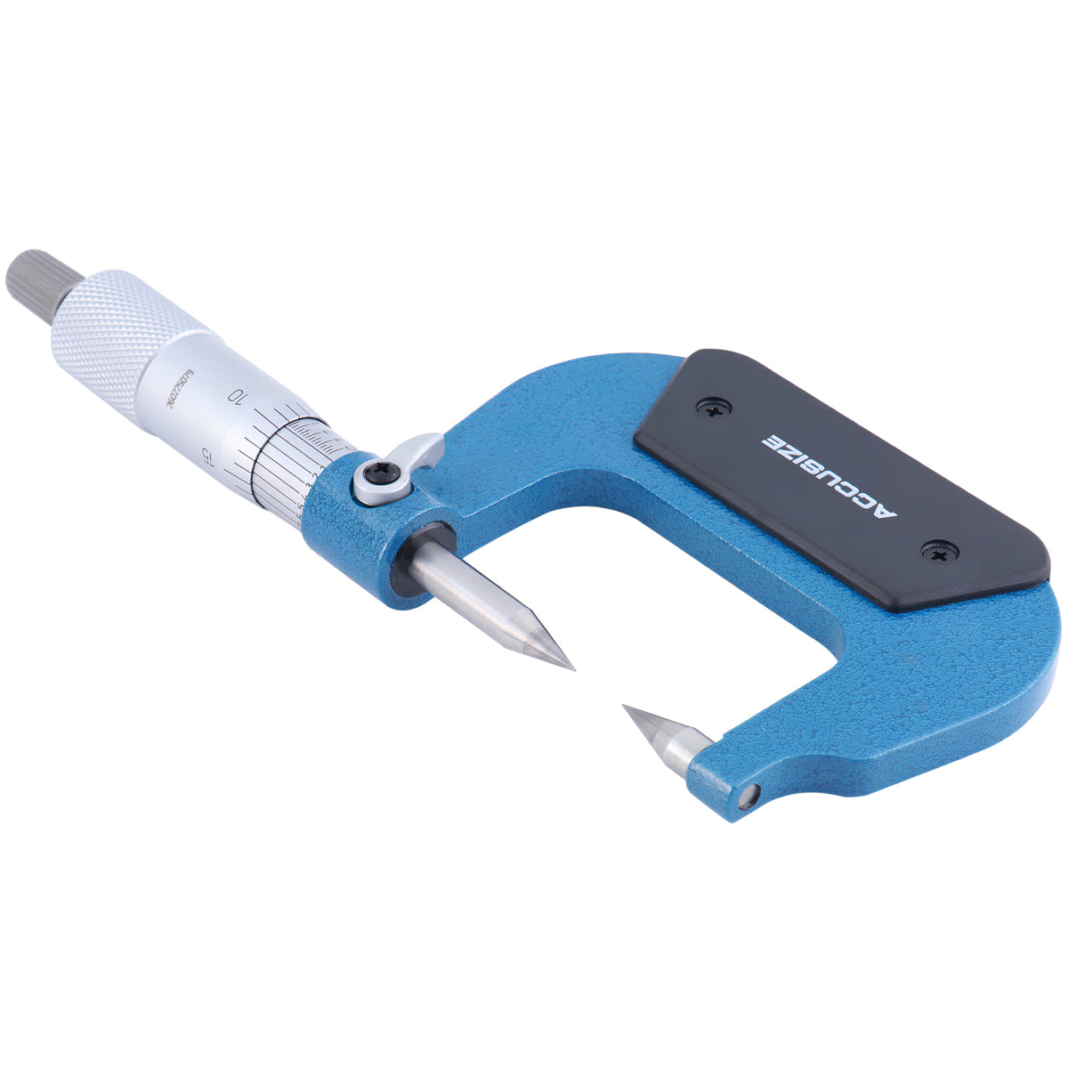 Accusize 0-1 in Point Micrometer 0.0001 in Grad, Carbide Tip