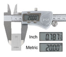 Digital Caliper, 0-8''/0-200 mm Range by 0.0005''/0.01 mm Resolution, Large LCD, Ip54 Water Resistant, 2015-0200