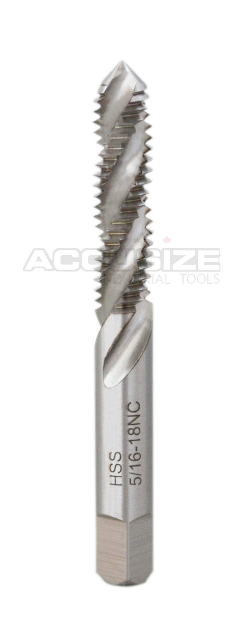Tarauds à flûte spirale HSS, ANSI, sol, 10 pcs/set ou 5 pcs/set