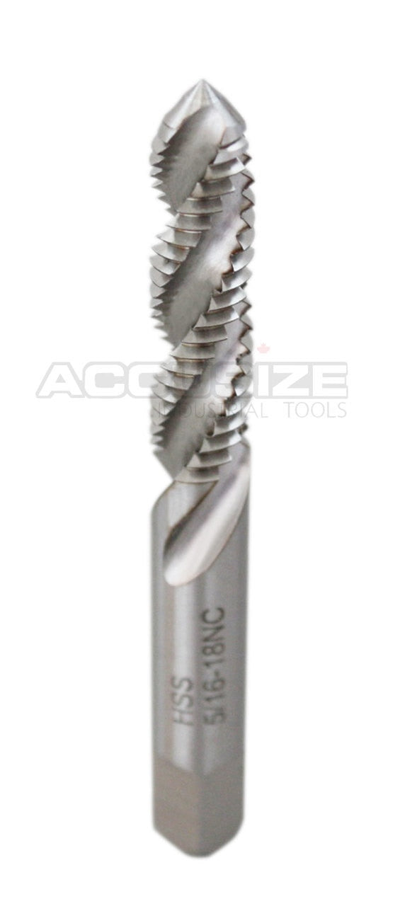 Tarauds à flûte spirale HSS, ANSI, sol, 10 pcs/set ou 5 pcs/set