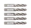 HSS Spiral Flute Taps, ANSI, Ground, 10 pcs/set or 5pcs/set