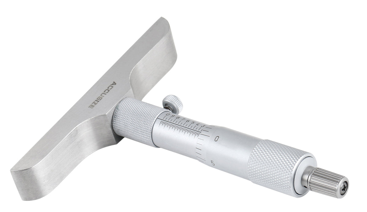0-6'' by 4'' Base Depth Micrometer, 0.001'' Resolution, 6 Rods, 2025-4201