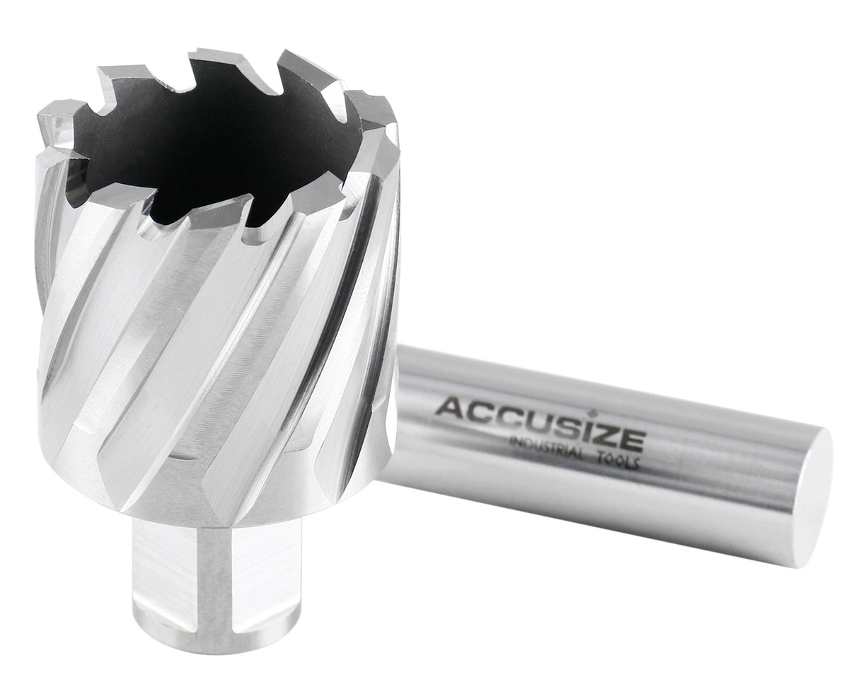 1-9/16'' Cutting Dia, 1'' Cutting Depth, H.S.S. Annular Cutter with 3/4'' Weldon Shank, 2080-2030