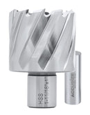 Fraises annulaires H.S.S. de 1" Profondeur de coupe, avec tige Weldon 3/4" ou 1-1/4 po, Ground CBN, ANSI STANDARD