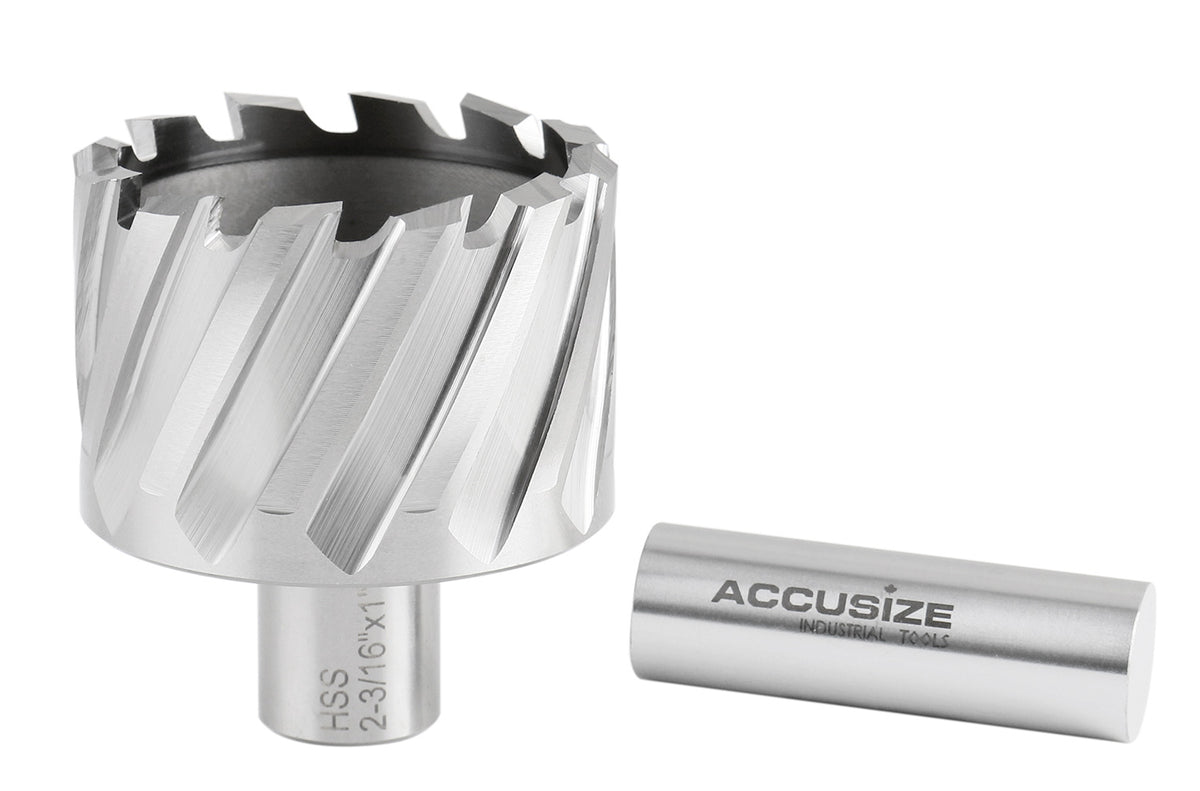 2-3/16'' Cutting Dia, 1'' Cutting Depth, H.S.S. Annular Cutter with 3/4'' Weldon Shank, 2080-2040
