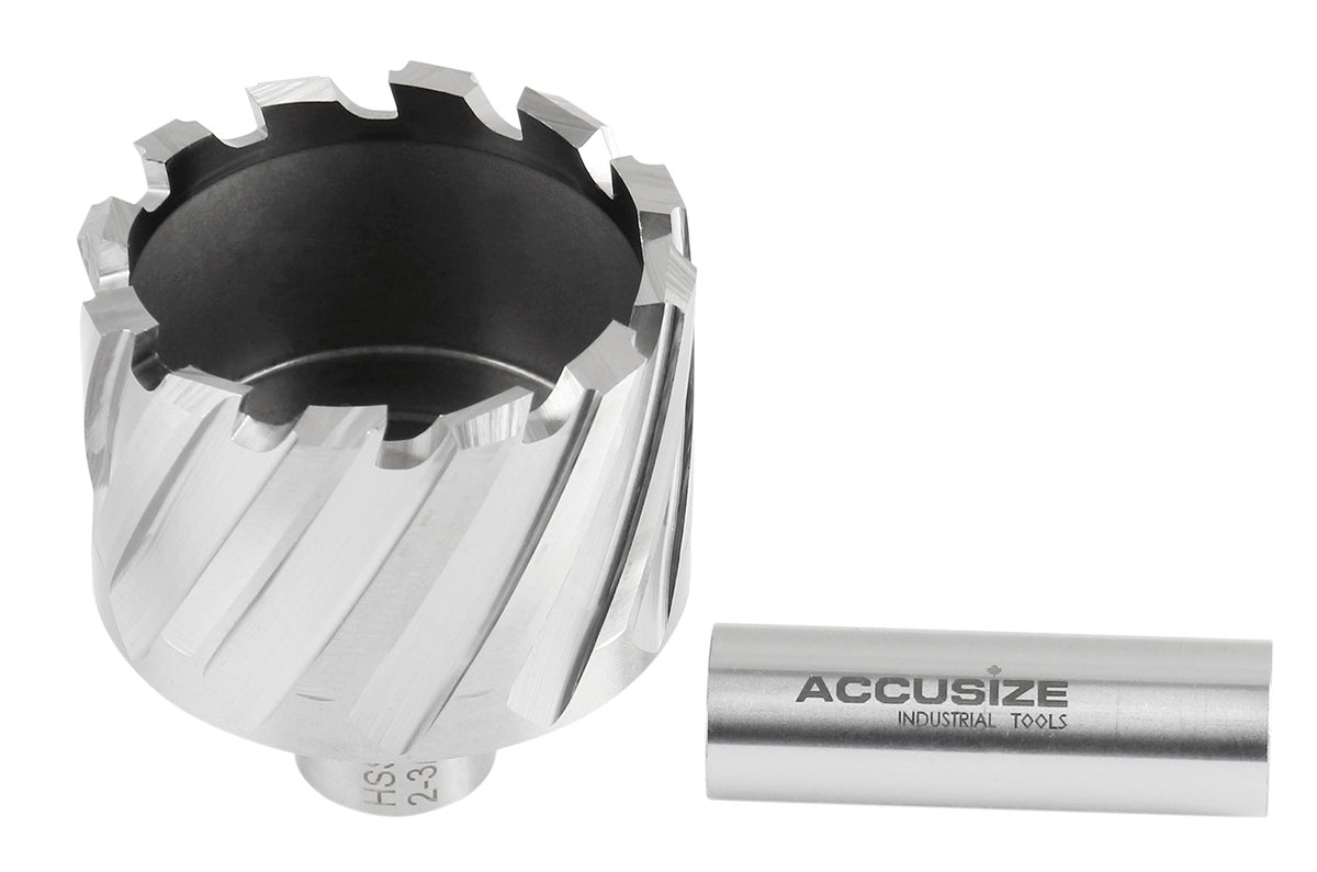 2-3/16'' Cutting Dia, 1'' Cutting Depth, H.S.S. Annular Cutter with 3/4'' Weldon Shank, 2080-2040