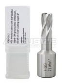 Fraises annulaires H.S.S. de 1" Profondeur de coupe, avec tige Weldon 3/4" ou 1-1/4 po, Ground CBN, ANSI STANDARD