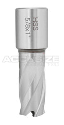 Fraises annulaires H.S.S. de 1" Profondeur de coupe, avec tige Weldon 3/4" ou 1-1/4 po, Ground CBN, ANSI STANDARD