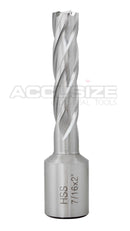 Fraises annulaires H.S.S. de 2" Profondeur de coupe avec tige Weldon 3/4" ou 1-1/4 po, sol CBN, norme ANSI