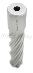 Fraises annulaires H.S.S. de 2" Profondeur de coupe avec tige Weldon 3/4" ou 1-1/4 po, sol CBN, norme ANSI