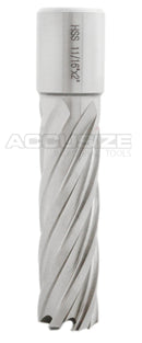 2" Depth Cutter 8pcs HSS Annular Cutters Set, 7/16", 9/16", 11/16", 13/16", 15/16", 1-1/16", HSS2-0000