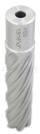 3" Cutting Depth, H.S.S. Annular Cutters with 3/4" Weldon Shank, CBN Ground, ANSI Standard