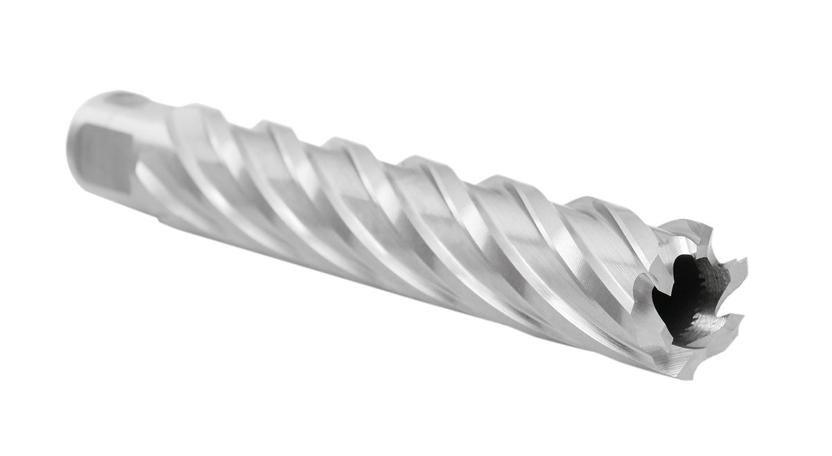 Accusize Industrial Tools 13/16" Cutting Dia x 4" Cutting Depth with 3/4" Weldon Shank High Speed Steel Slugger Cutter, CBN Ground, 2084-2018