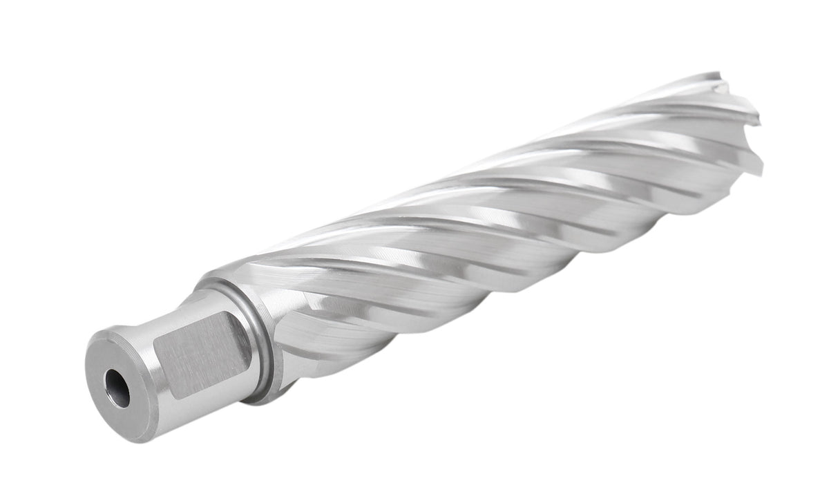 Accusize Industrial Tools 15/16" Cutting Dia x 4" Cutting Depth with 3/4" Weldon Shank High Speed Steel Slugger Cutter, CBN Ground, 2084-2020