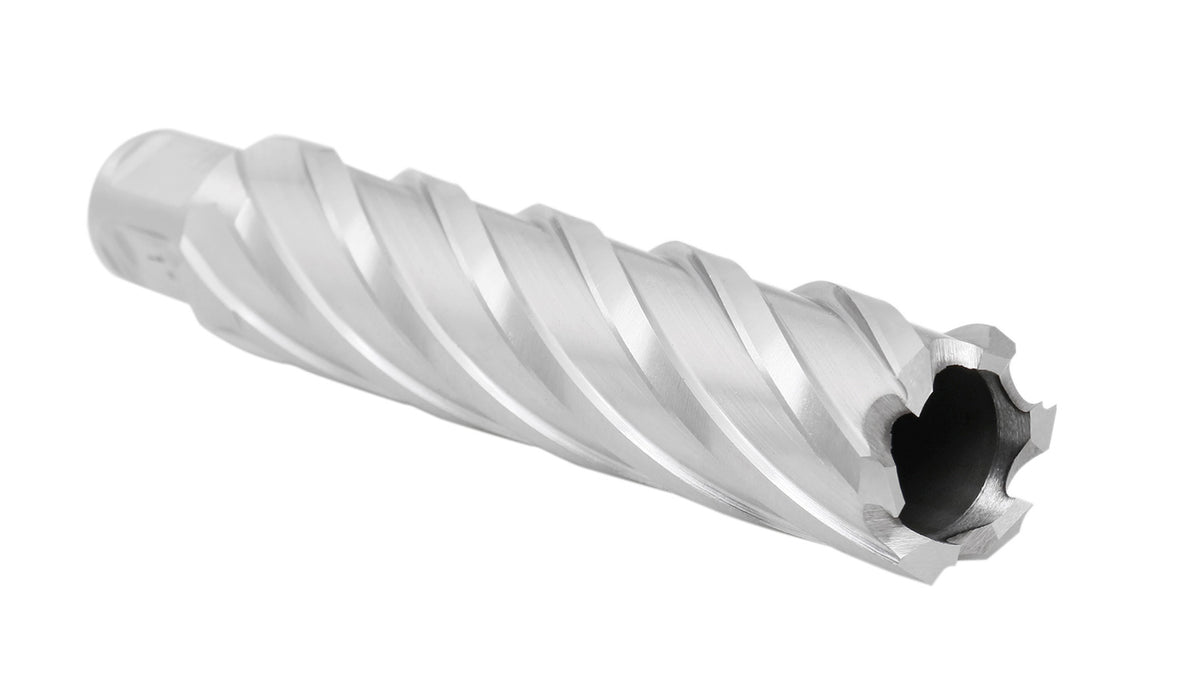 Accusize Industrial Tools 1" Cutting Dia x 4" Cutting Depth with 3/4" Weldon Shank High Speed Steel Slugger Cutter, CBN Ground, 2084-2021