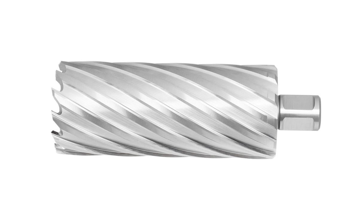 Accusize Industrial Tools 2" Cutting Dia x 4" Cutting Depth with 3/4" Weldon Shank High Speed Steel Slugger Cutter, CBN Ground, 2084-2037
