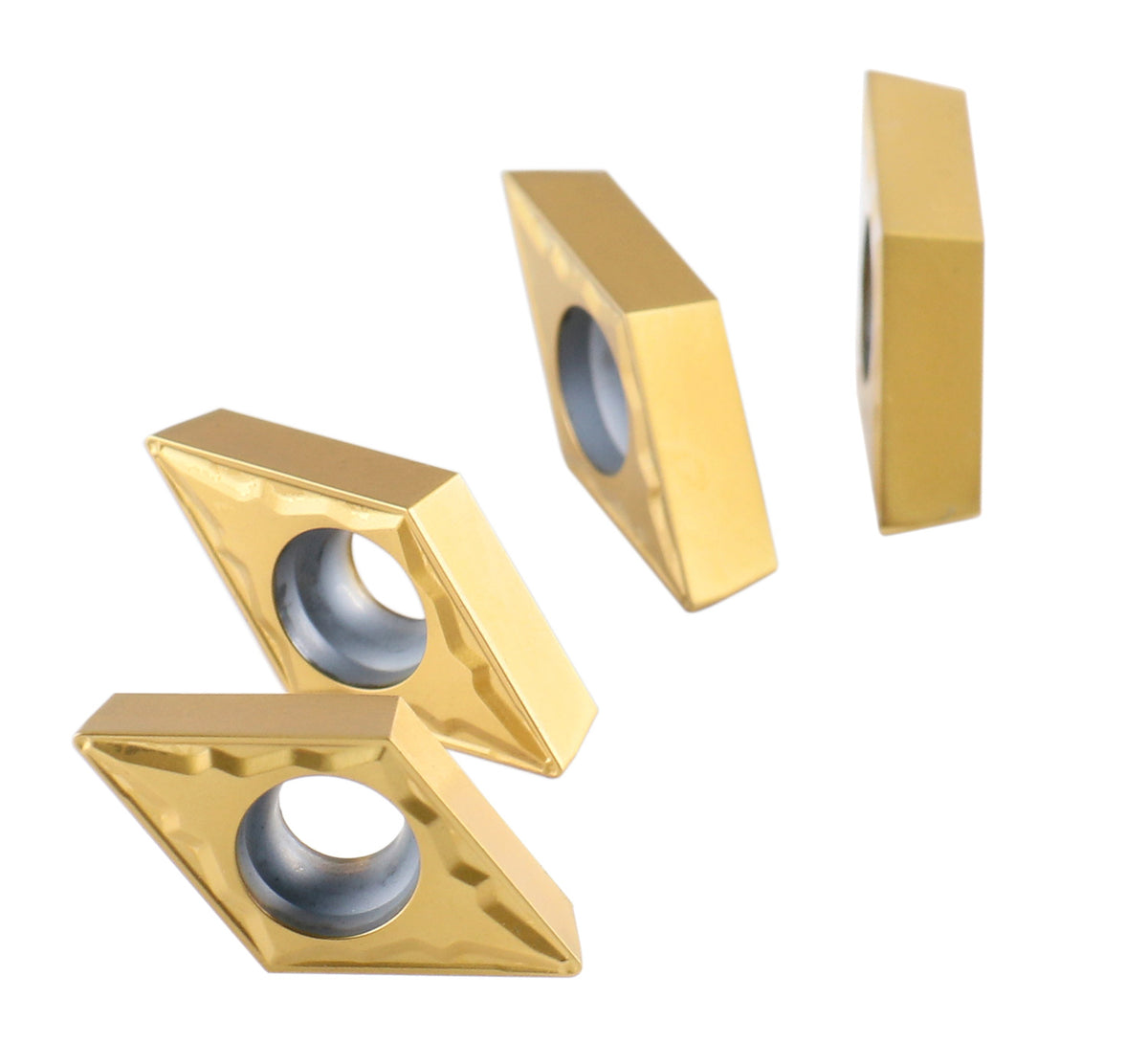 DCMT Inserts en carbure revêtus de Tin, 10 pièces/boîte