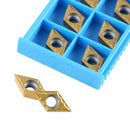 DCMT Carbide Inserts TiN Coated, 10 Pcs/Box