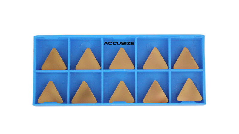 TPG, TiN Coated Carbide Inserts, 10 Pcs/Set