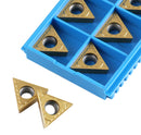 Carbide Inserts, TCMT, TiN / CVD Coated, 10 PCS/SET