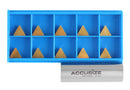 TPG, TiN Coated Carbide Inserts, 10 Pcs/Set