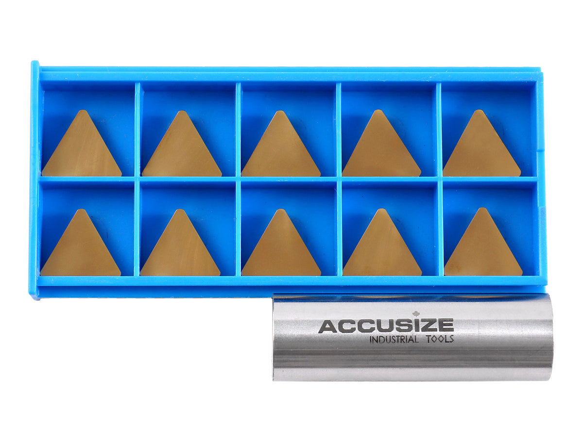 TPU, inserts en carbure revêtus de Tin, 10 pièces/set