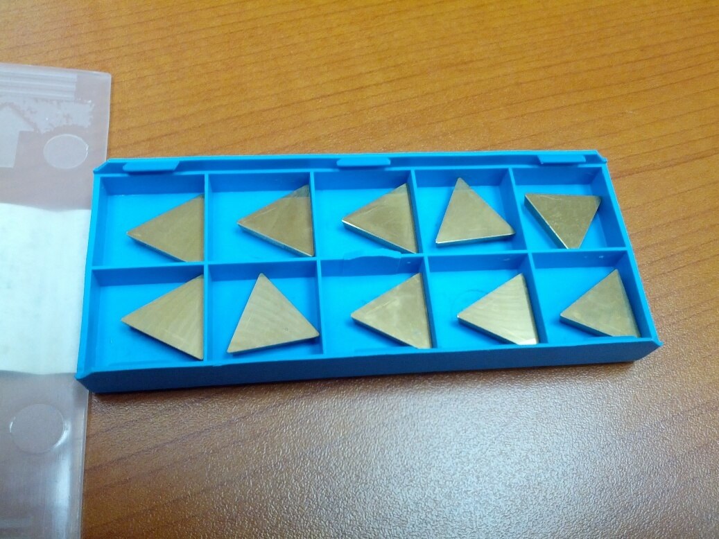 TPU, inserts en carbure revêtus de Tin, 10 pièces/set