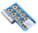 WNMG432 Inserts en carbure, revêtus de Tin, 10 Pcs/Set