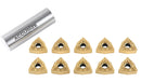 WNMG432 Inserts en carbure, revêtus de Tin, 10 Pcs/Set