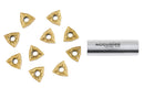 WNMG432 Inserts en carbure, revêtus de Tin, 10 Pcs/Set