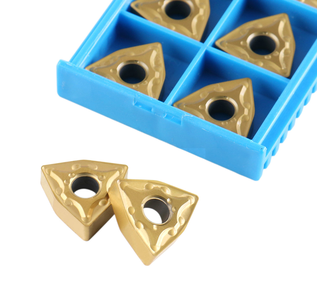 WNMG432 Inserts en carbure, revêtus de Tin, 10 Pcs/Set