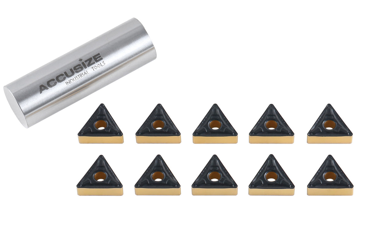 TNMG Carbide Inserts, CVD Coated, Black/Yellow, 10 ps/box