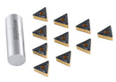 TNMG Carbide Inserts, CVD Coated, Black/Yellow, 10 ps/box