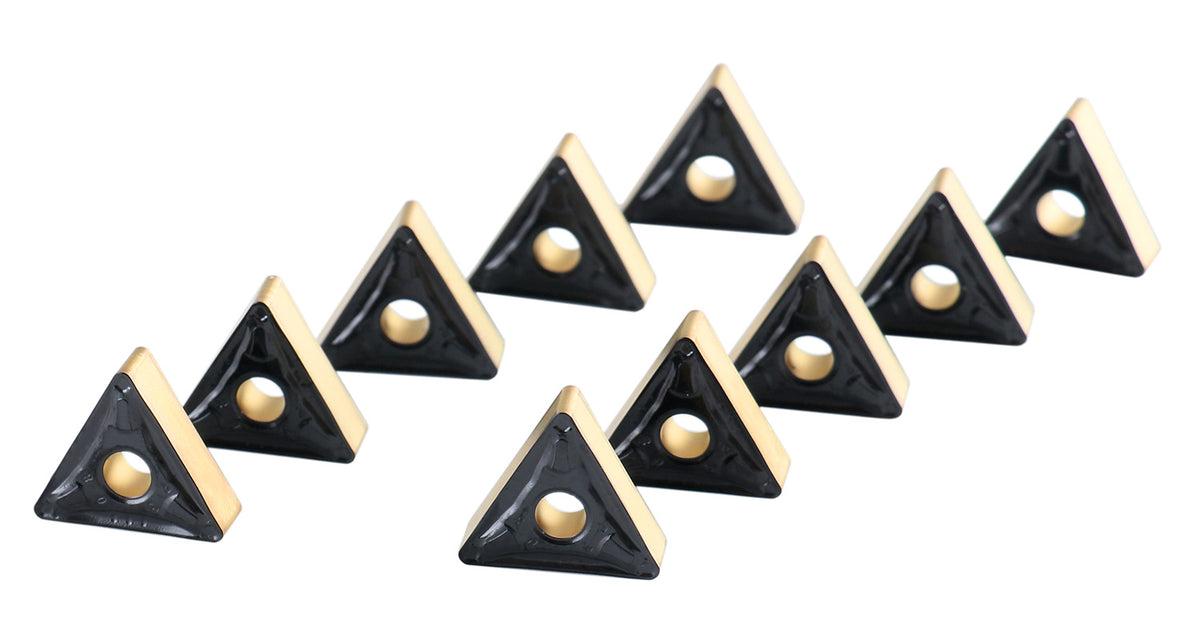 TNMG Carbide Inserts, CVD Coated, Black/Yellow, 10 ps/box