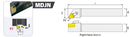 MDJN R/L Toolholders with Extra DNMG-432 Carbide Inserts