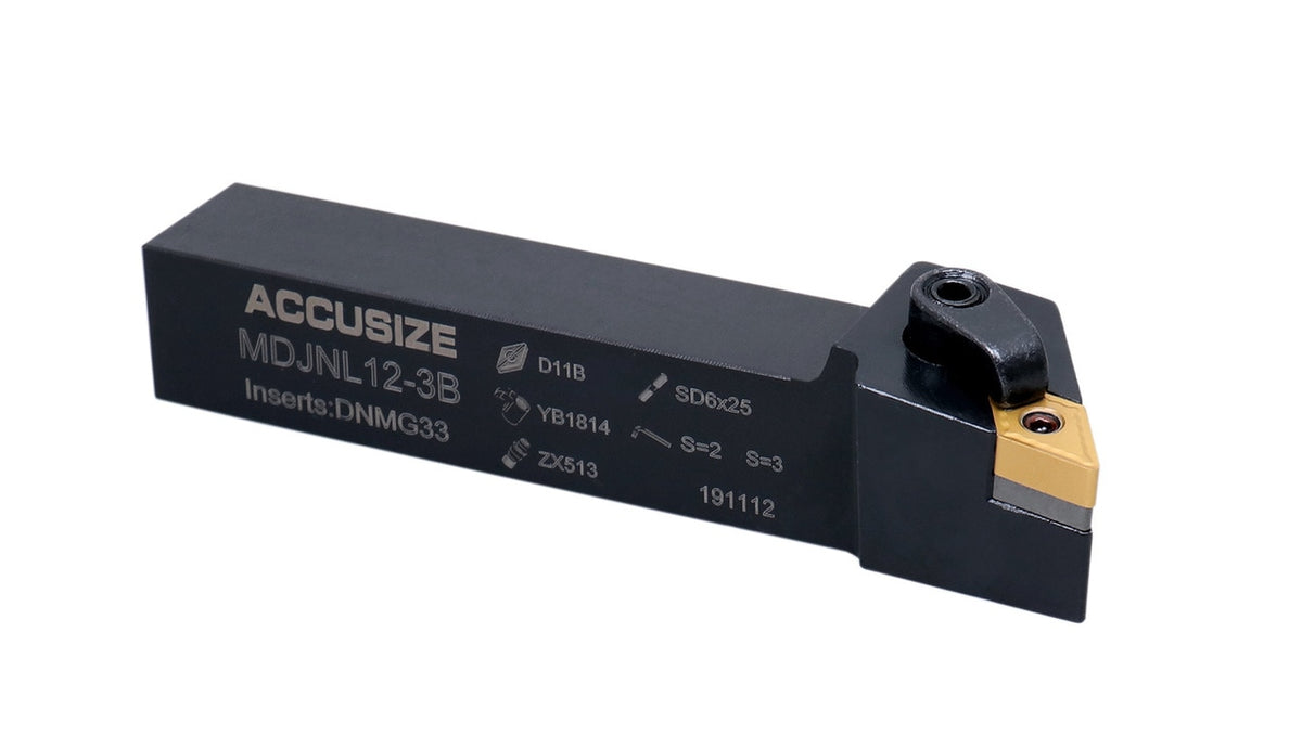 Porte-outils MDJN R/L, avec inserts DNMG, Droite et Gauche