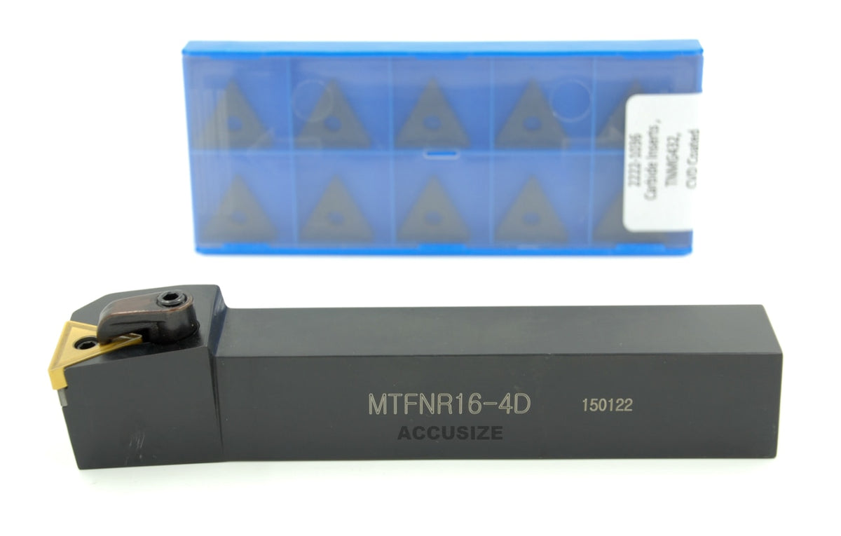 MTFN R/L Toolholders with Extra 10 Carbide TNMG Inserts