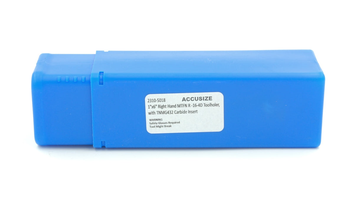 MTFN R/L Toolholders with Carbie TNMG Inserts, Right-Hand and Left-Hand Available