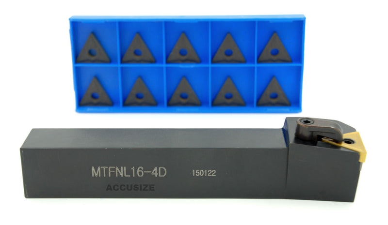 MTFN R/L Toolholders with Extra 10 Carbide TNMG Inserts