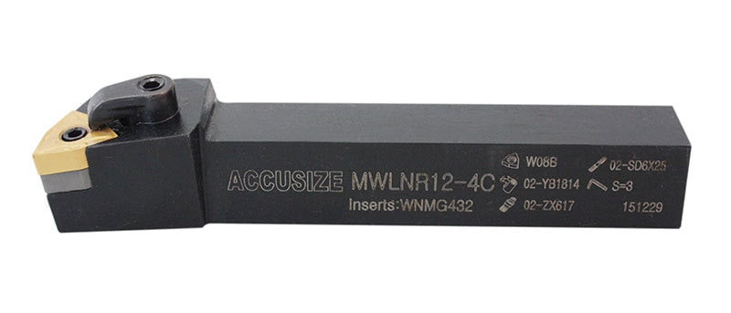 Porte-outils MWLN R/L avec inserts en carbure WNMG