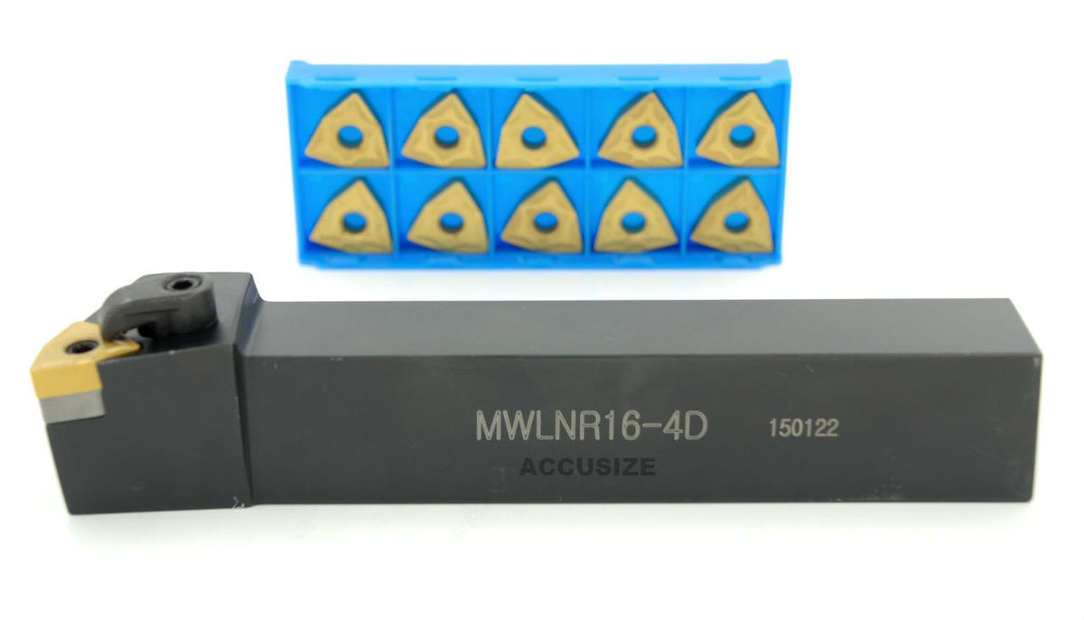 Porte-outils MWLN R/L avec 10 inserts en carbure supplémentaire WNMG