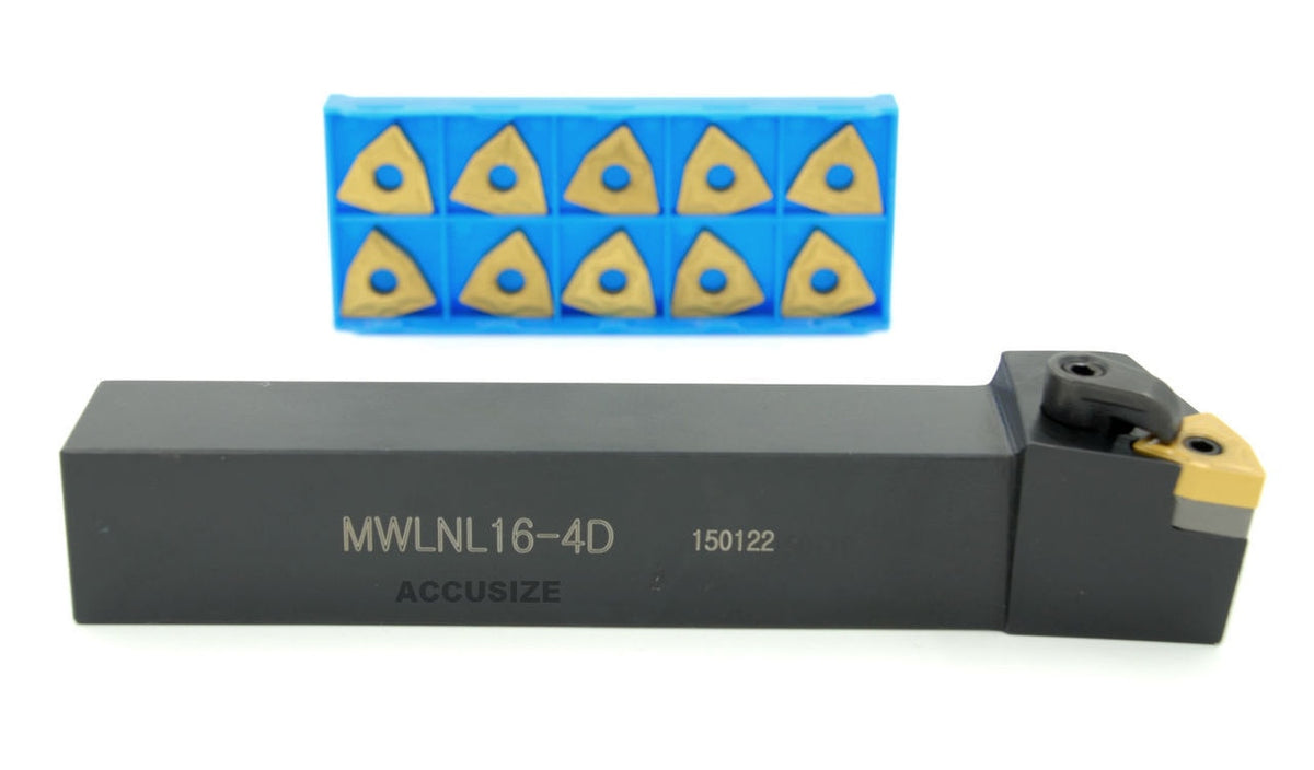 Porte-outils MWLN R/L avec 10 inserts en carbure supplémentaire WNMG