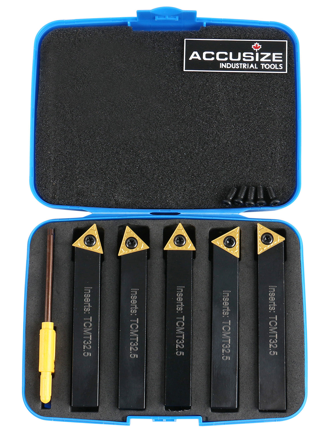 1/2'' 5 Pc Indexable Turning Tool Set, 2380-5082