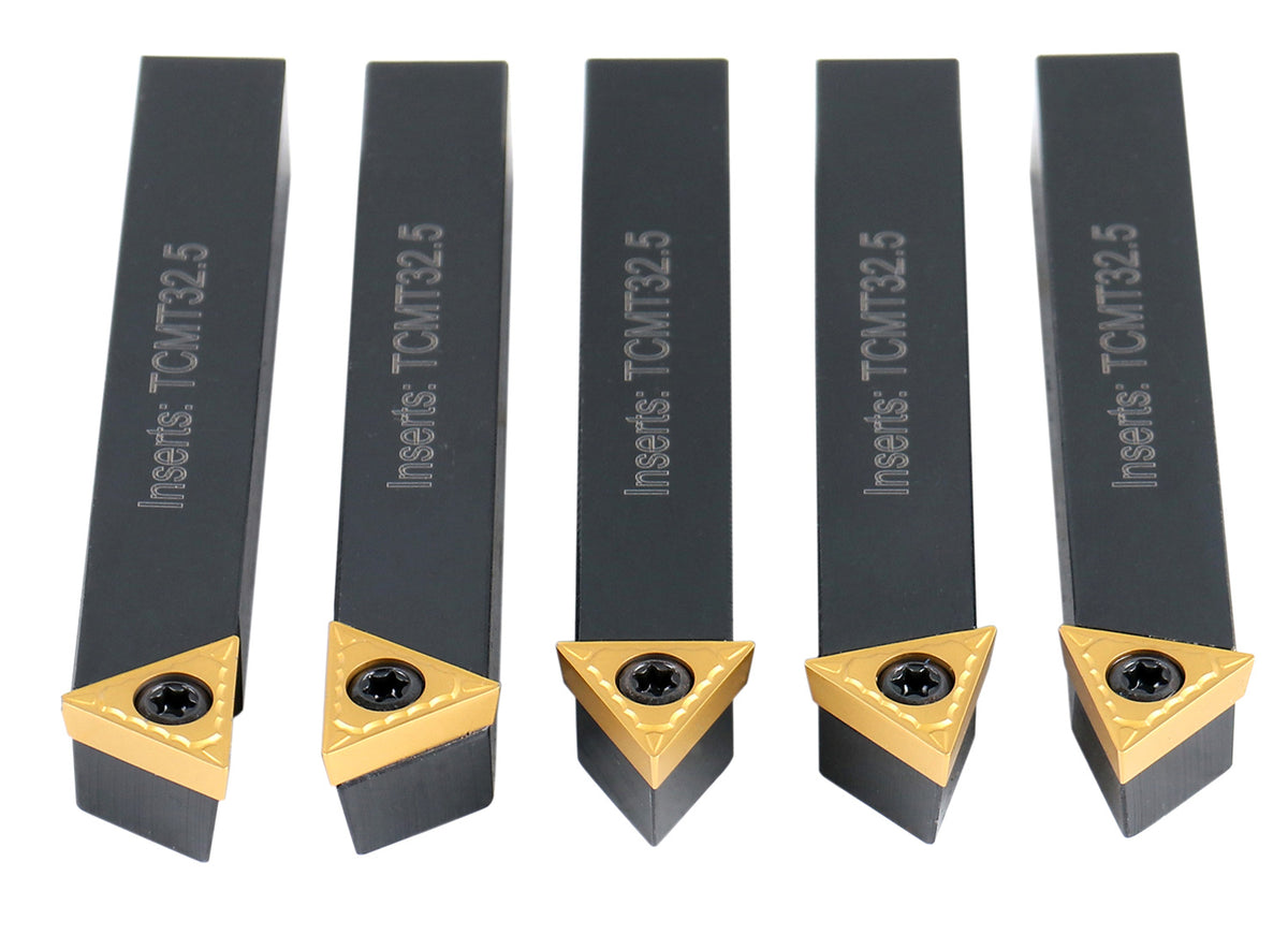 1/2'' 5 Pc Indexable Turning Tool Set, 2380-5082