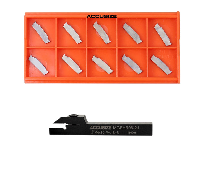 Porte-outils à découpage indexables avec inserts en carbure pour acier et aluminium